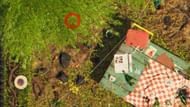 The buried chest is located to the west of the Sprinkler in the Pine Hill region. (Image via Obsidian Entertainment)